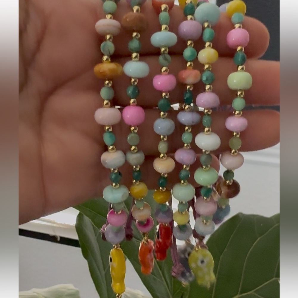Colorful Opal Beaded Bracelets - Picture 6 of 8